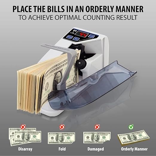 BANG BANG : Portable LED Display Mini Best Money Counting Machine for Home