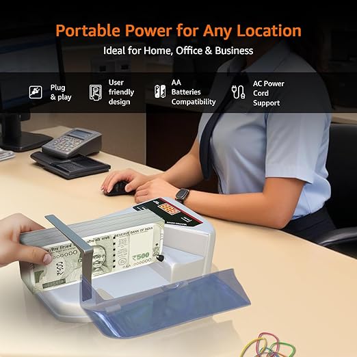 BANG BANG : Portable LED Display Mini Best Money Counting Machine for Home