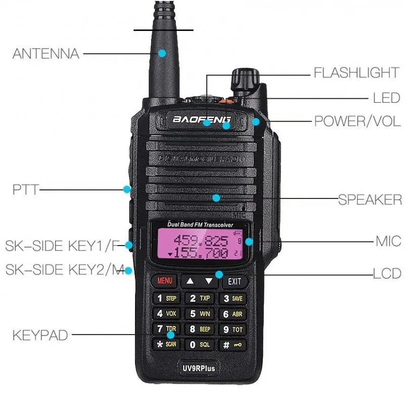 Baofeng UV-9R Plus Waterproof Dual-Band Two-Way Radio (1 Piece ) BangBang