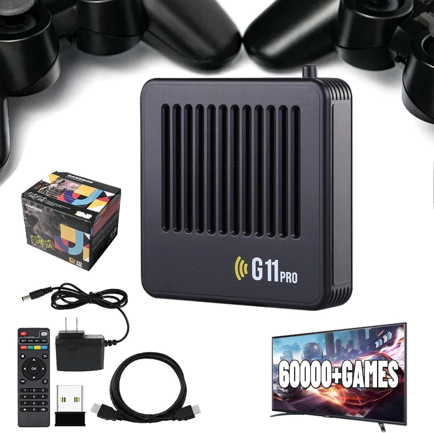 G11 Pro Game Box 64G Video For kids 4k HD Video Games Built In 15k +Game 10+ Emulator Console HDMI