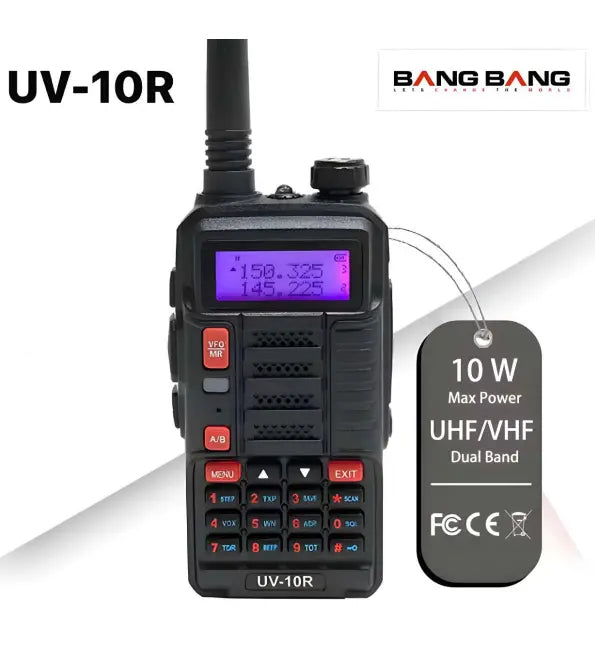 Baofeng UV-10R High-Power Dual-Band Waterproof Two-Way Radio ( 1 Piece ) BangBang