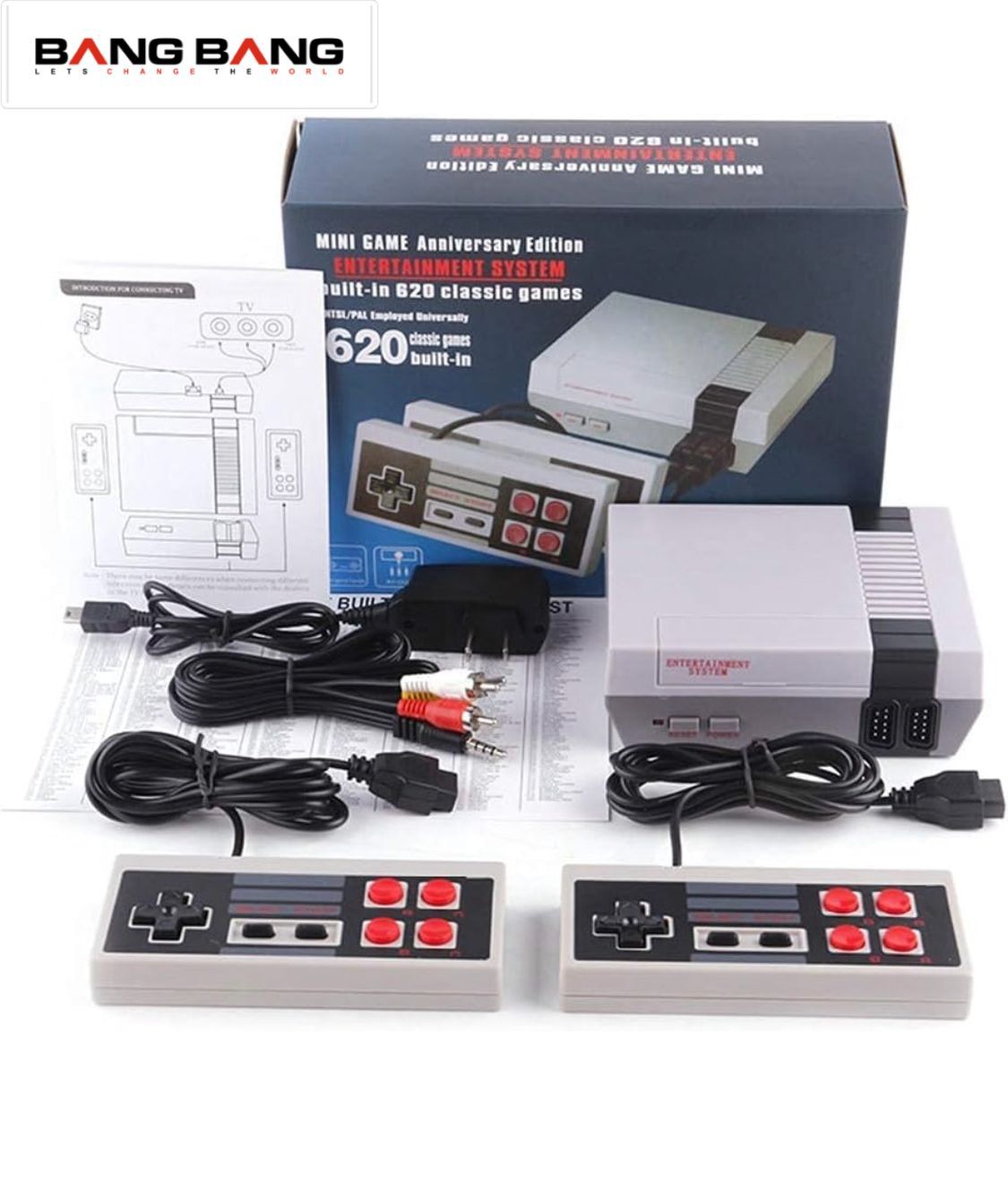 620 Classic Video Game Mini Retro Game Console Containts